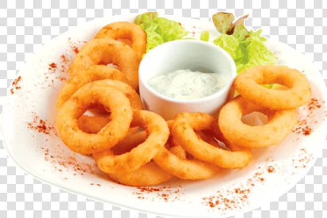 Order Onion Rings(8pcs) food online from Amili's Pizzeria store, Plum on bringmethat.com