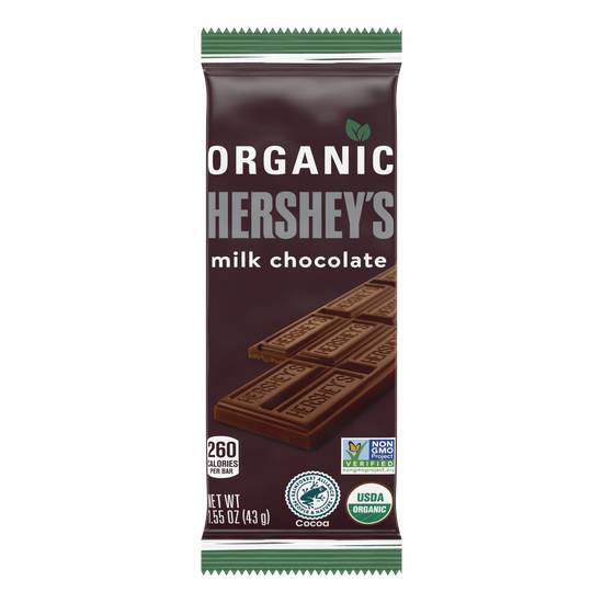 Order Hershey's Organic Milk Chocolate Candy Bar (1.55 oz) food online from Rite Aid store, Yamhill County on bringmethat.com