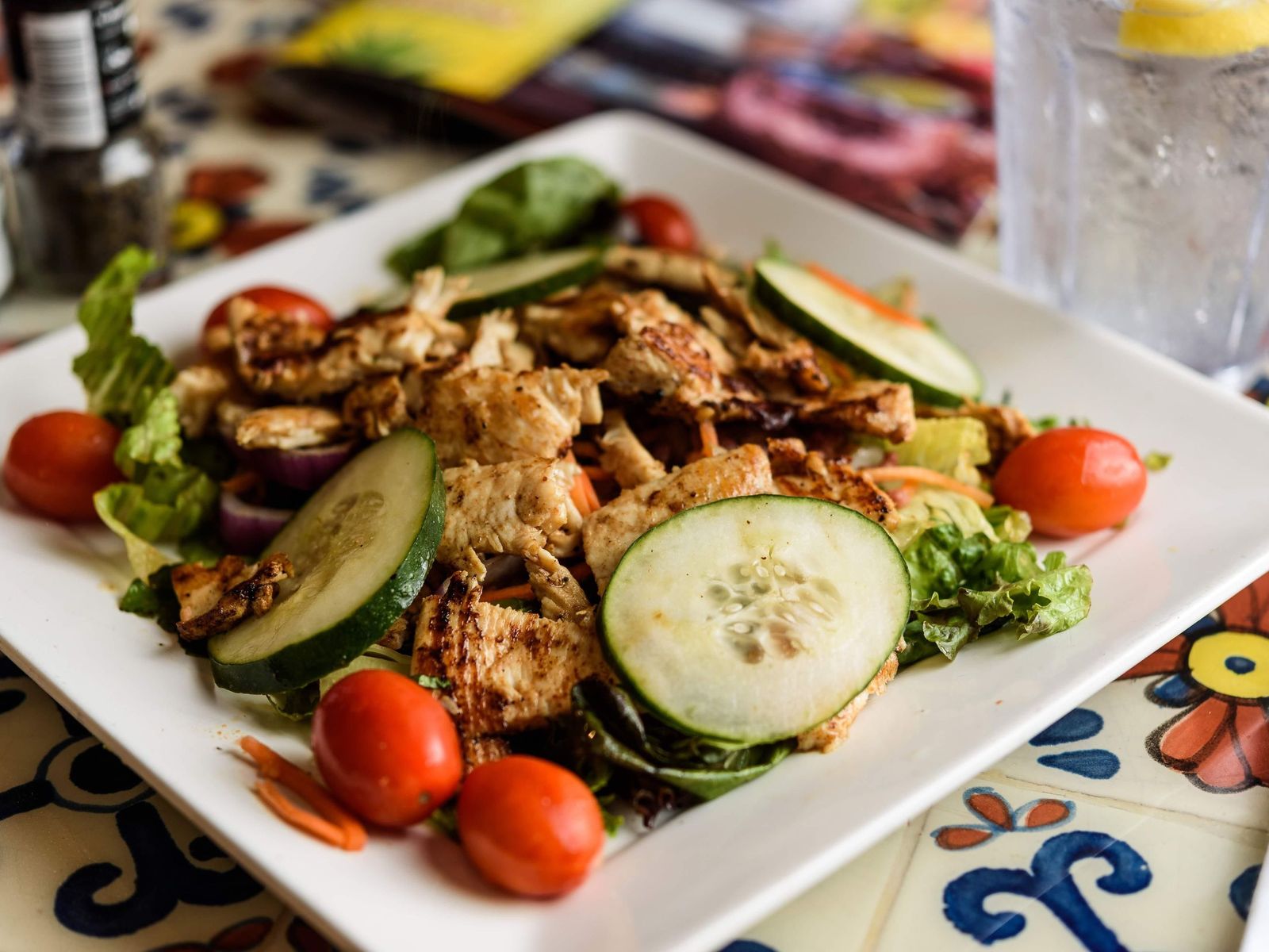 Order Grilled Chicken Salad Bowl food online from Hacienda San Miguel - Mobile store, Mobile on bringmethat.com