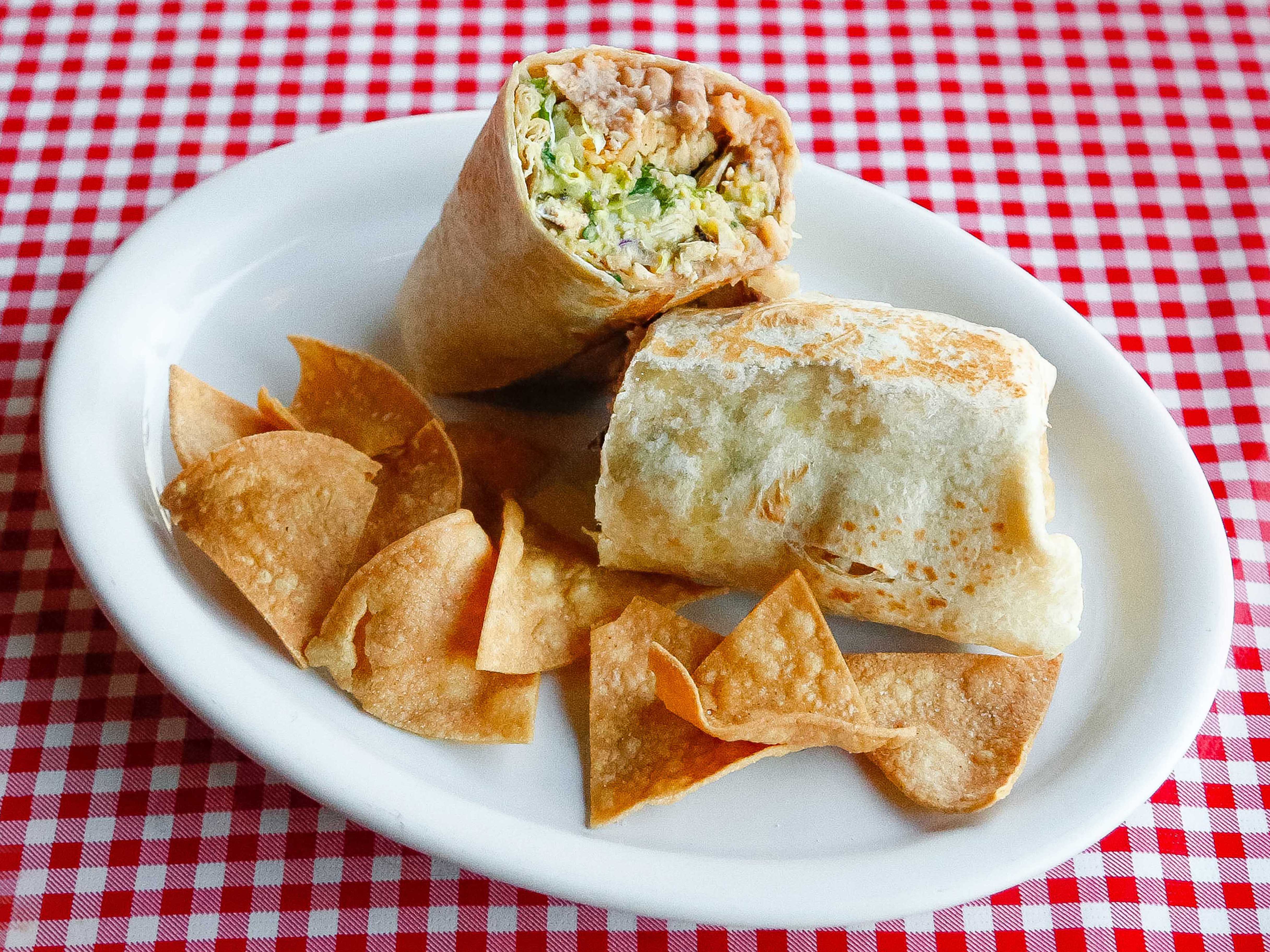 Order Grilled Chicken Burrito food online from Tere Mexican Grill store, Studio City on bringmethat.com