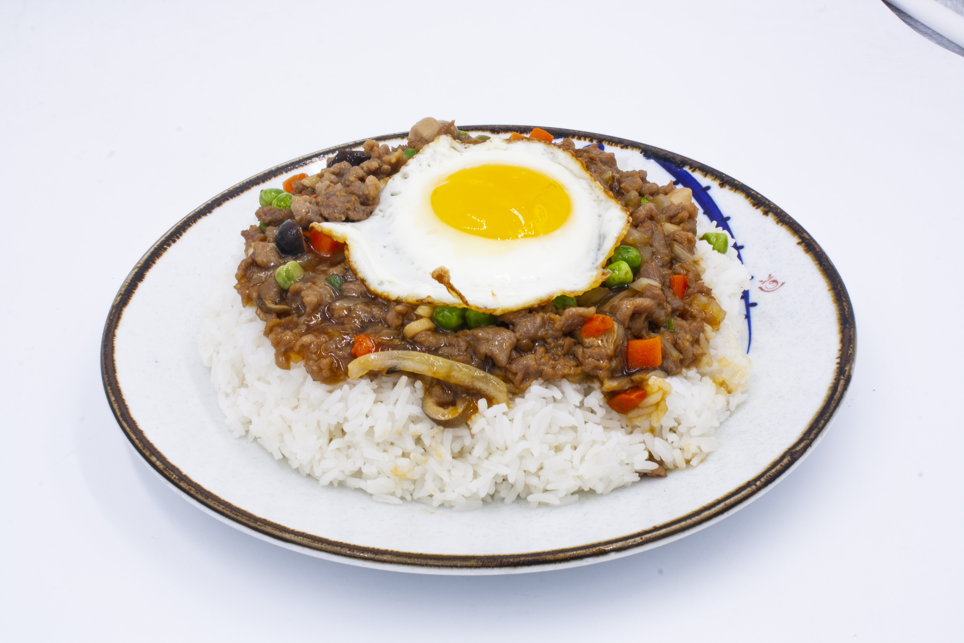 Order 139. Minced Beef and Egg Over Rice food online from East Garden store, Los Angeles on bringmethat.com