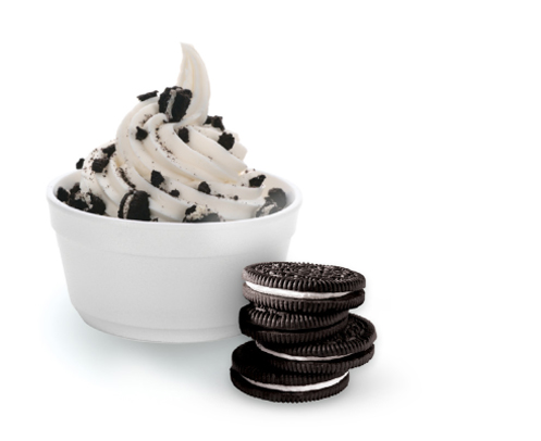 Order Cookies and Cream Yogurt Cup food online from Cherry On Top store, Riverside on bringmethat.com