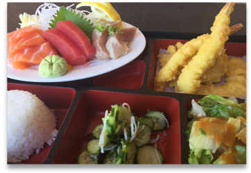 Order Sashimi Bento  food online from Minato Sushi store, Lake Forest on bringmethat.com