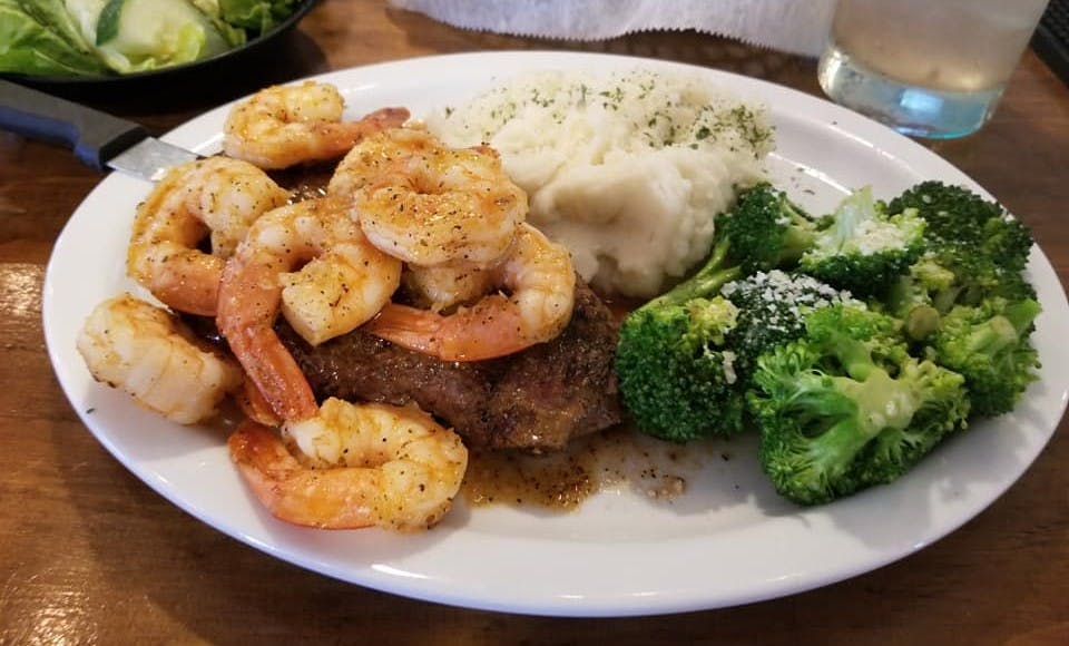 Order Surf & Turf - Entree food online from Our Place Pizzeria & Ristorante store, Branford on bringmethat.com