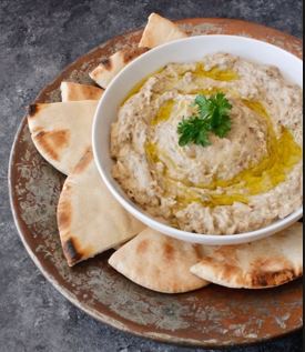 Order Baba Ghanoush Sandwich food online from Nour Cafe store, Revere on bringmethat.com