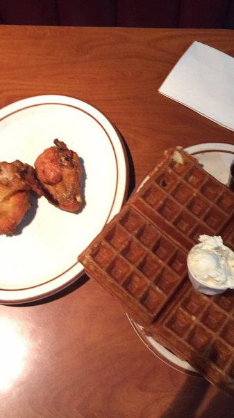 Order Chicken and Waffle food online from Dinahs Family Restaurant store, Los Angeles on bringmethat.com