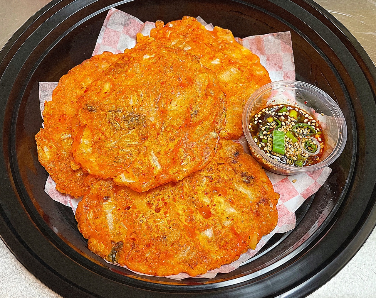 Order Kimchi Pancake food online from JP Gold Catering store, Las Vegas on bringmethat.com