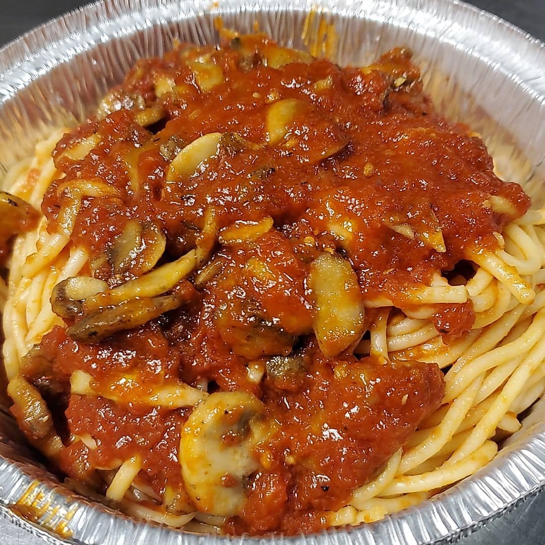 Order Spaghetti with Mushroom Sauce - Pasta food online from Jo-Jo's Pizza store, Elizabethville on bringmethat.com