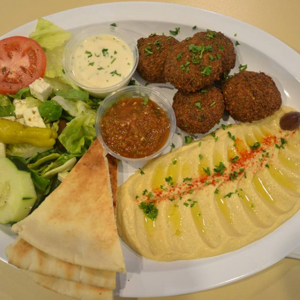 Order Falafel Platter  food online from Sinbad Mediterranean Grill store, Marietta on bringmethat.com