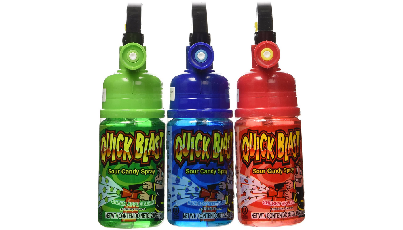 Order Kidsmania Quick Blast Sour Candy Spray food online from Ross Liquor store, Sylmar on bringmethat.com
