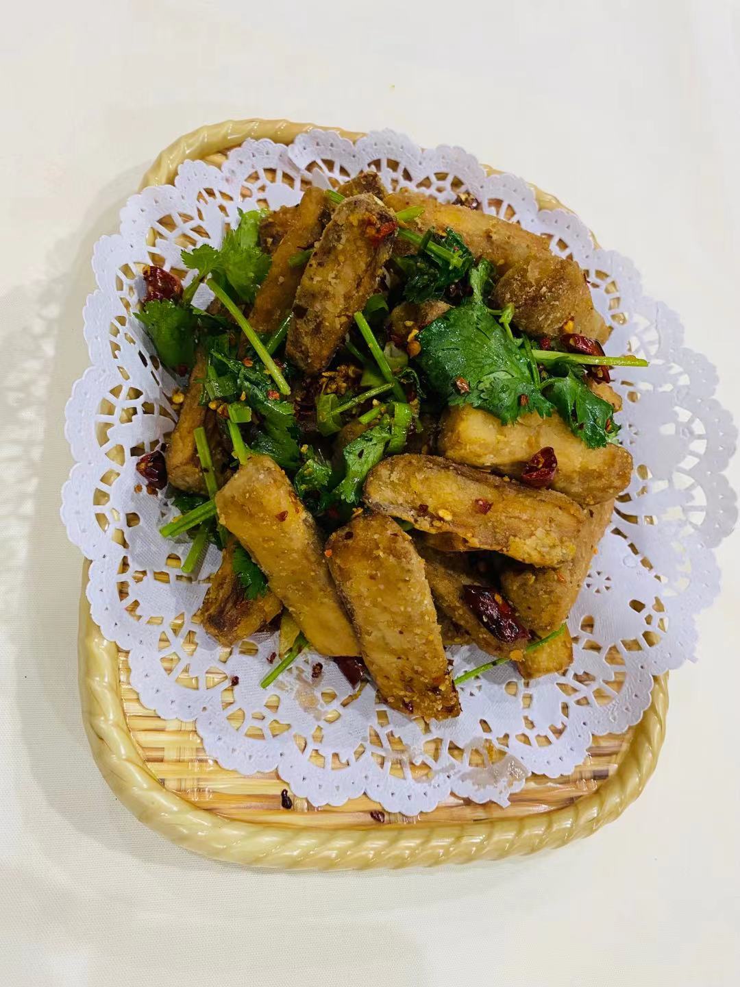 Order P8. Dry Fried Eggplant food online from Wei Buford store, Buford on bringmethat.com