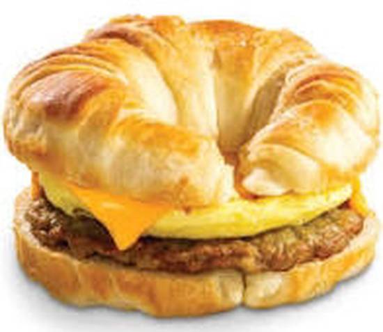 Order Sausage, Egg and Cheese Croissant food online from The Human Bean store, Carrollton on bringmethat.com