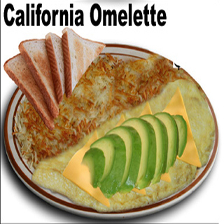Order California Omelette food online from Yellow Basket store, Victorville on bringmethat.com