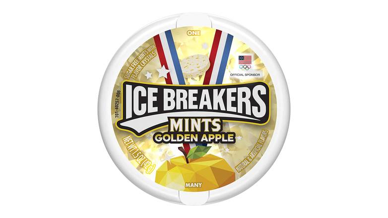 Order Ice Breakers Mints, Sugar Free, Golden Apple Flavor food online from Route 7 Food Mart store, Norwalk on bringmethat.com