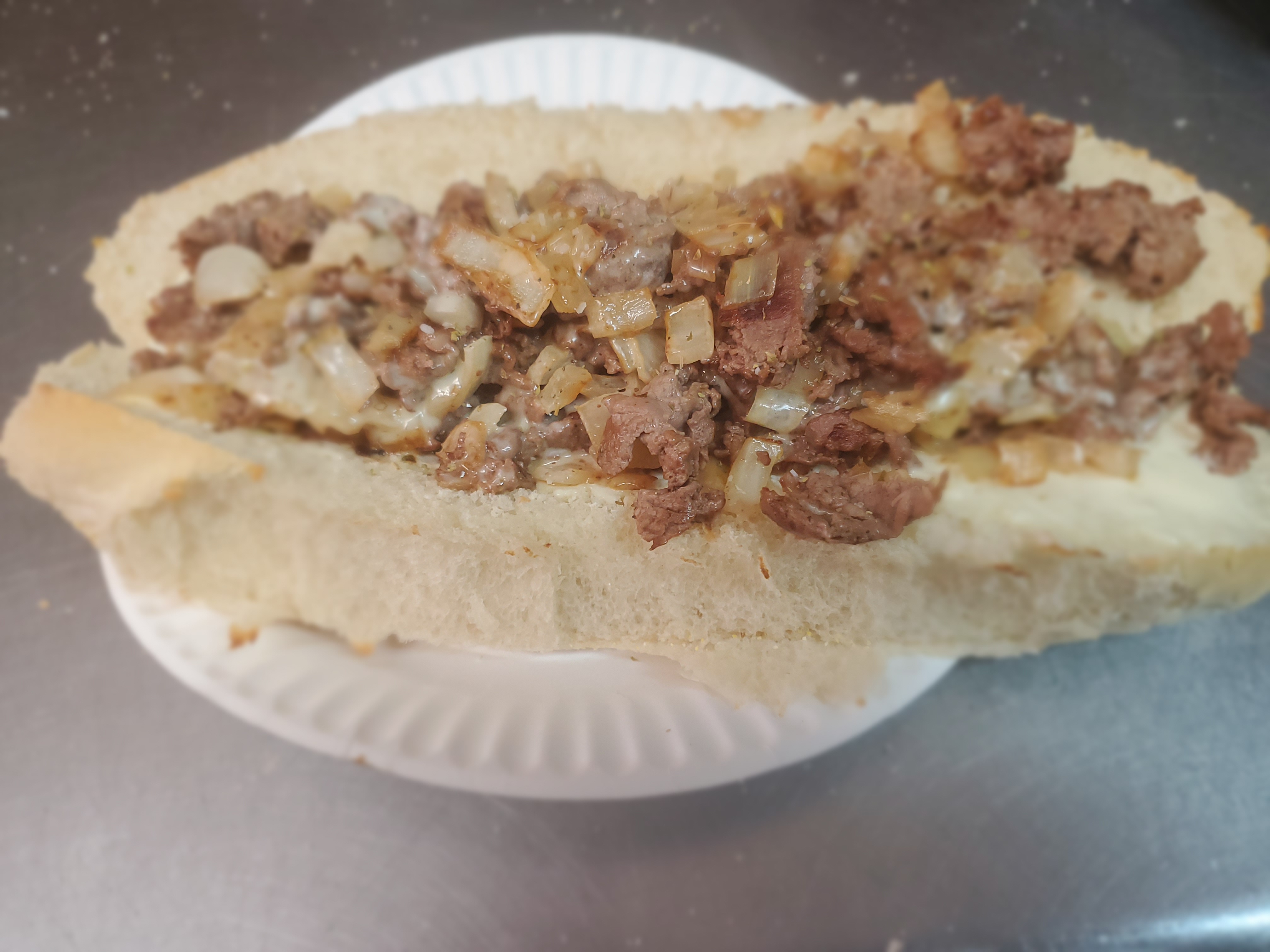Order Steak and Onion Sub food online from Pizzeria Gusto store, Providence on bringmethat.com