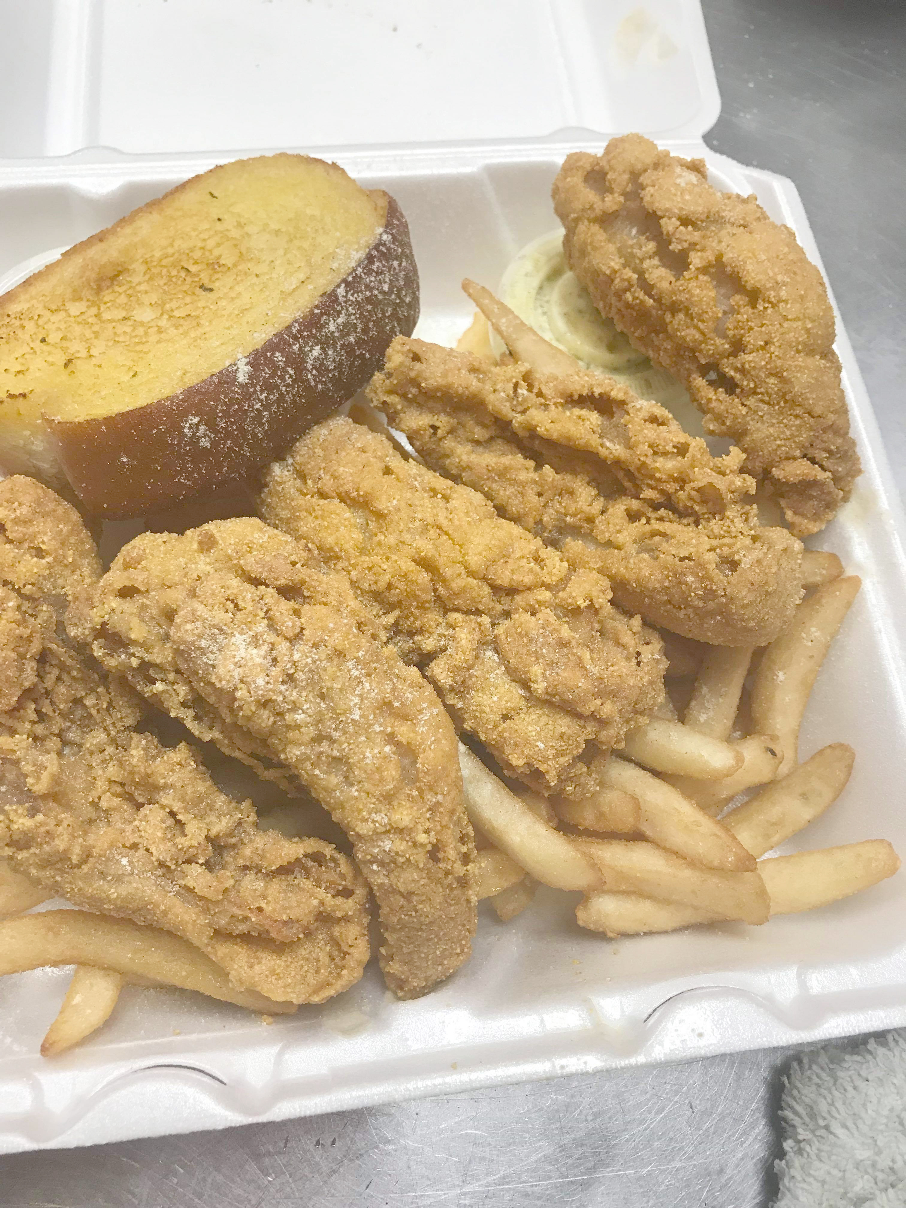 Order Ocean Perch with Fries food online from Baba Famous Steak And Lemonade store, Fort Wayne on bringmethat.com