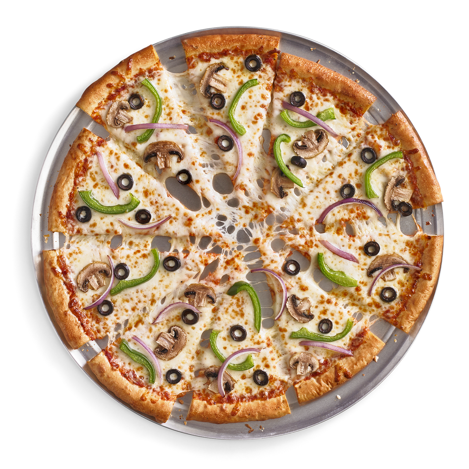Order Veggie Giant Pizza food online from Cici's store, Mesquite on bringmethat.com