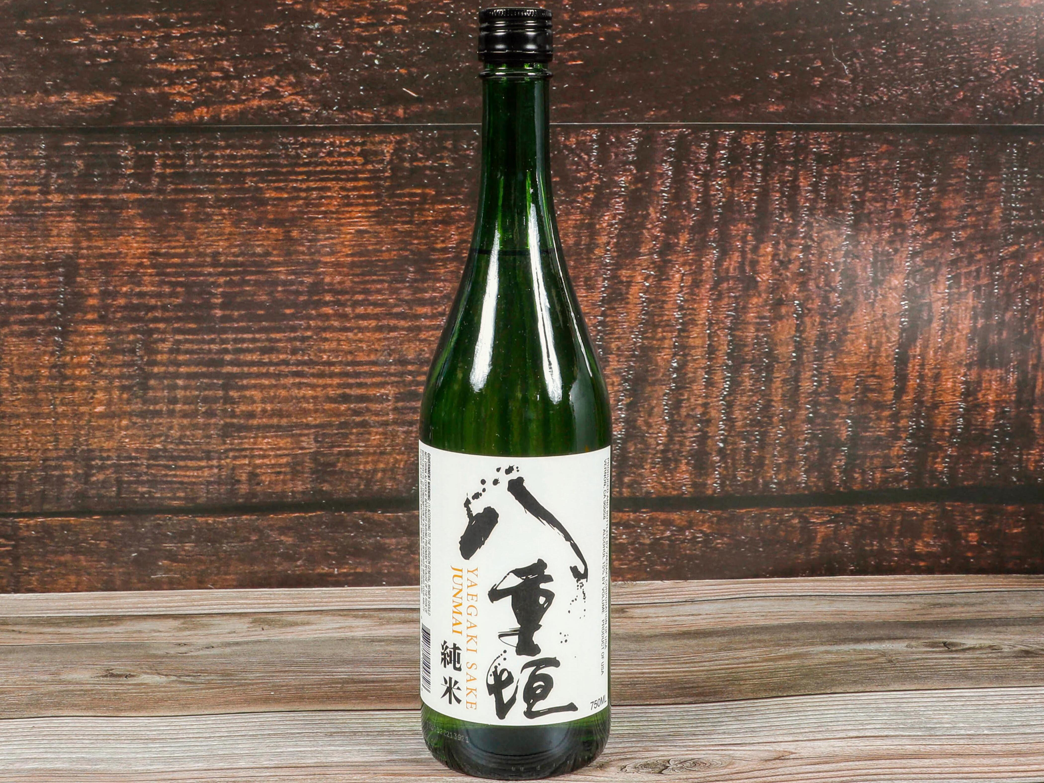 Order Yaegaki Junmai, 750 ml. Sake (15.0% ABV) food online from Kwik & Convenient store, San Francisco on bringmethat.com