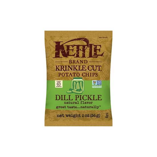 Order Dill Pickle Kettle Chip (2oz) food online from Hteao store, Waco on bringmethat.com