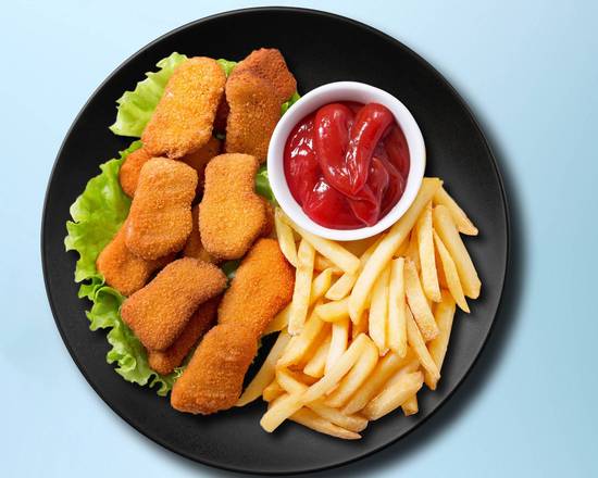 Order Chicken Nuggets with French Fries food online from Falafel Fix store, Wilkes-Barre on bringmethat.com