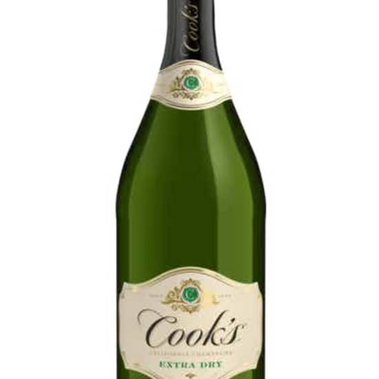 Order Cooks extra dry champagne 750ml food online from Bay Area Liquors & Groceries store, Oakland on bringmethat.com