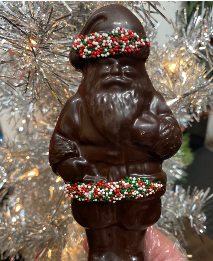 Order DARK Chocolate Solid Santa food online from The Sweet Shop Nyc store, New York on bringmethat.com