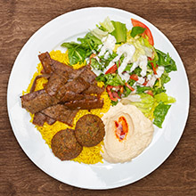 Order 6. Gyro Supreme Plate food online from The Green Olive store, Camarillo on bringmethat.com