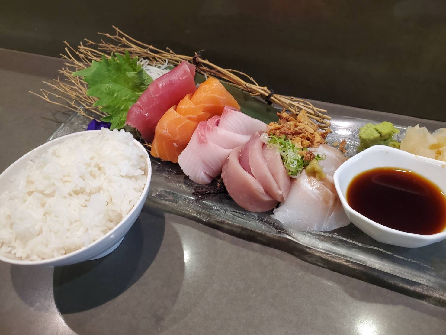 Order Sashimi Combo food online from Kanpai Japanese Sushi Bar &amp; Gril store, Santa Monica on bringmethat.com