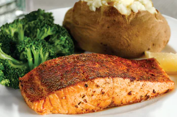 Order Grilled Salmon food online from Perkins Restaurant 3842 store, Grand Forks on bringmethat.com