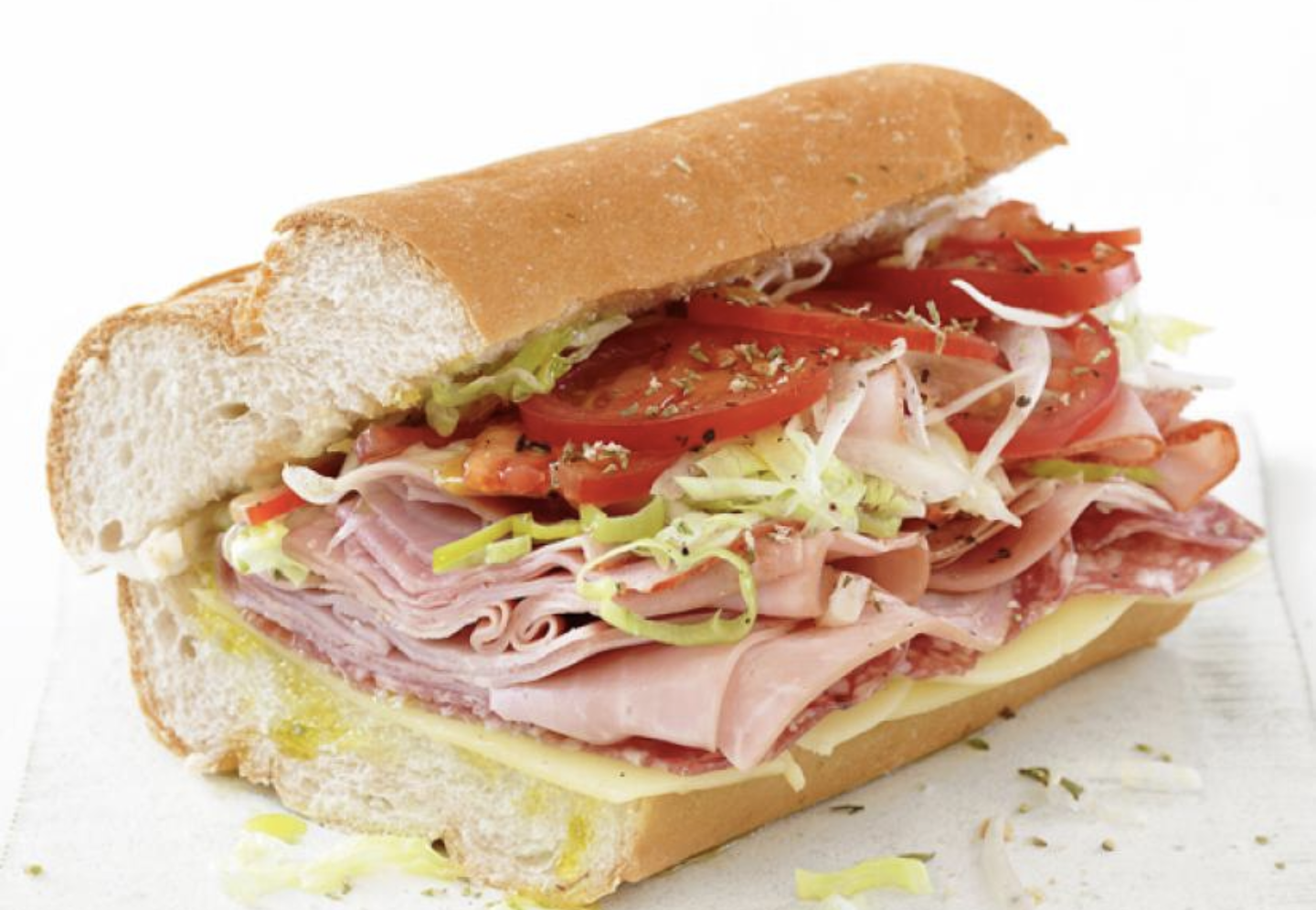 Order Ham & Cheese Hoagie food online from Dinozzo Pizza store, Royersford on bringmethat.com