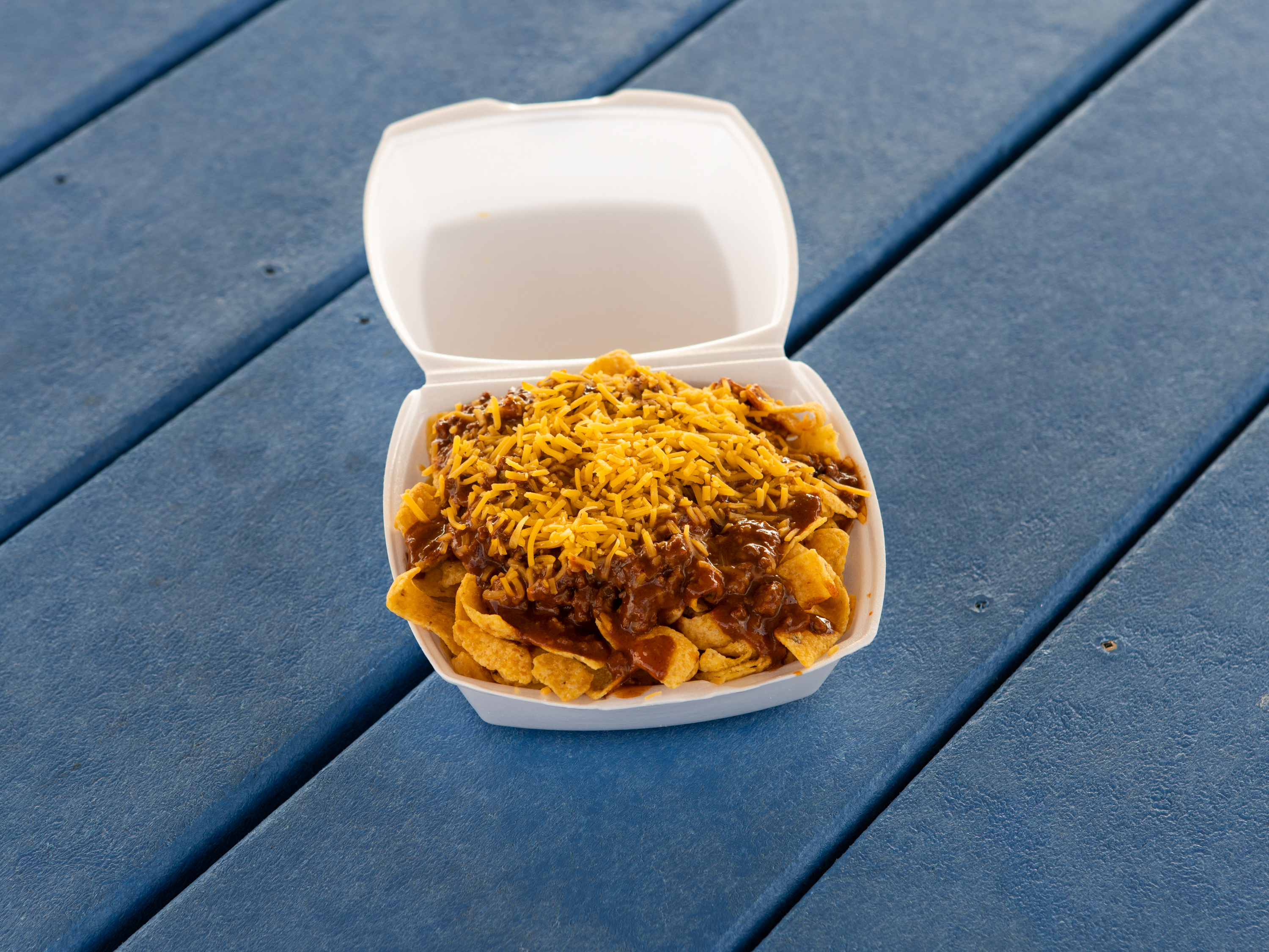 Order Full Frito Chili Pie food online from Katie's Frozen Custard store, Waco on bringmethat.com