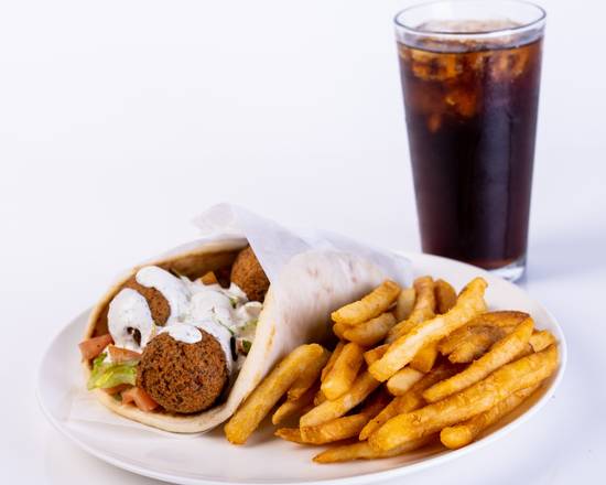 Order Falafel Gyro Combo food online from New York Chicken & Gyro store, Los Angeles on bringmethat.com