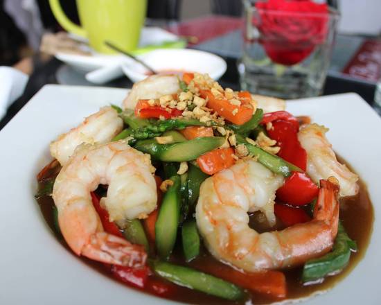 order online - Shrimp Asparagus from Bree Thai Restaurant on bringmethat.com