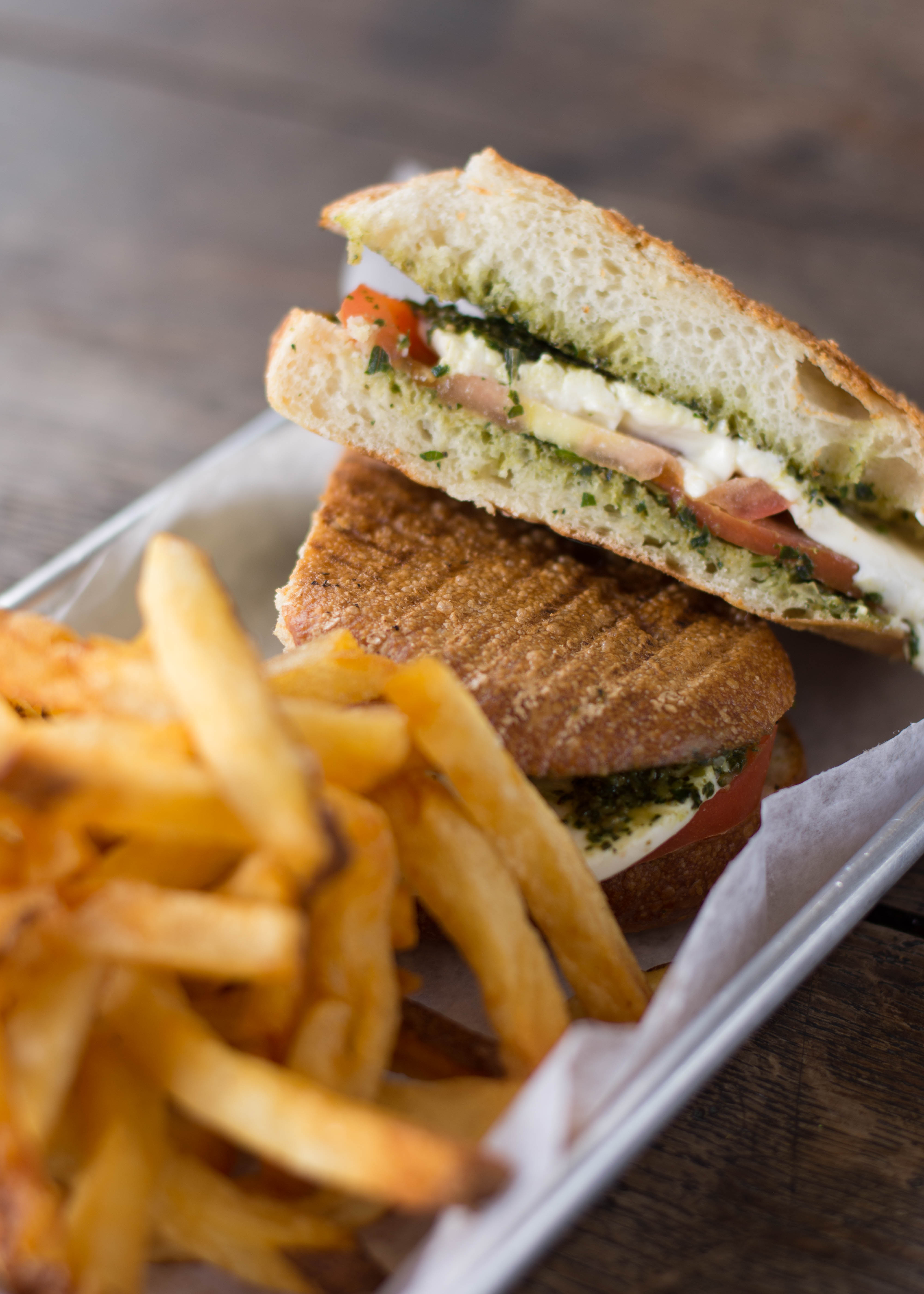 Order Caprese Panini food online from Roast n Co store, Forest Hills on bringmethat.com