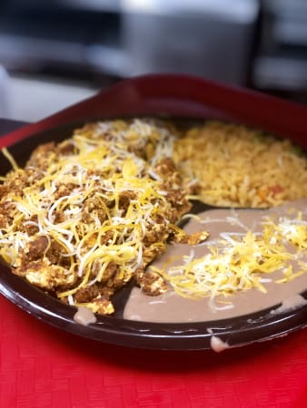 Order 2 Enchiladas Cheese Combo Plate food online from Albertos Mexican Food store, Riverside on bringmethat.com