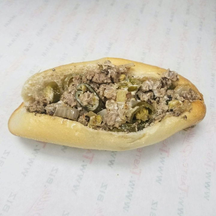 Order 8" Hot Popper Cheesesteak food online from Taste of Philly store, Fort Collins on bringmethat.com