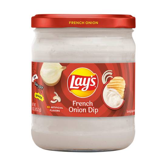 Order Lay's French Onion Dip 15oz food online from Everyday Needs by Gopuff store, Stamford on bringmethat.com