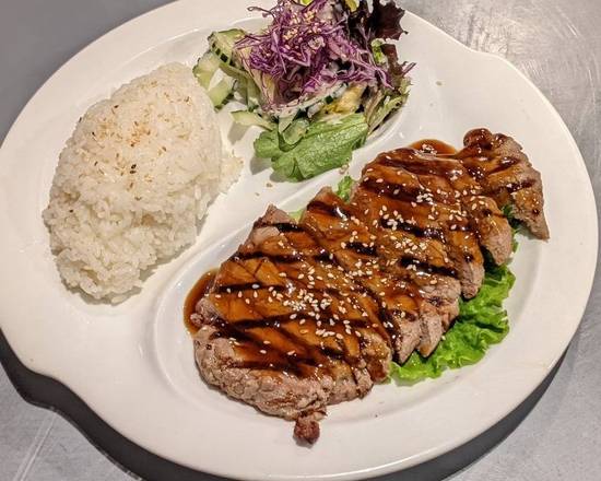 Order New York Steak Teriyaki food online from Jojo Sushi Bar & Restaurant store, Santa Rosa on bringmethat.com