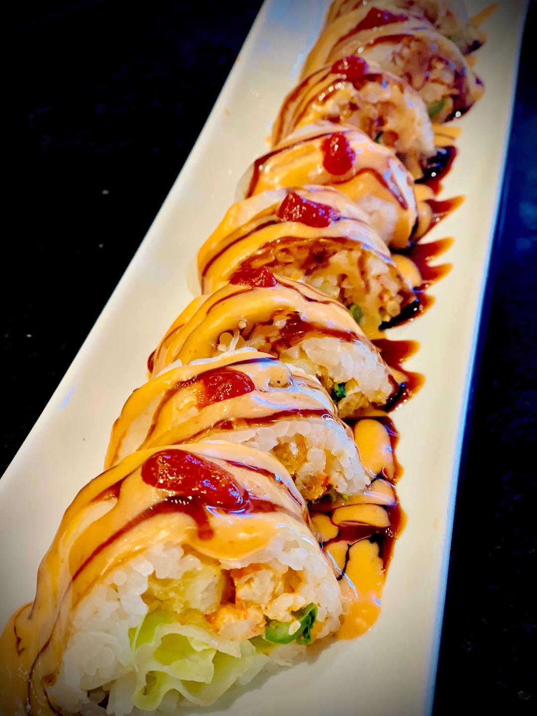 Order Pacific Heat Roll food online from Misawa Sushi Bar store, Louisville on bringmethat.com