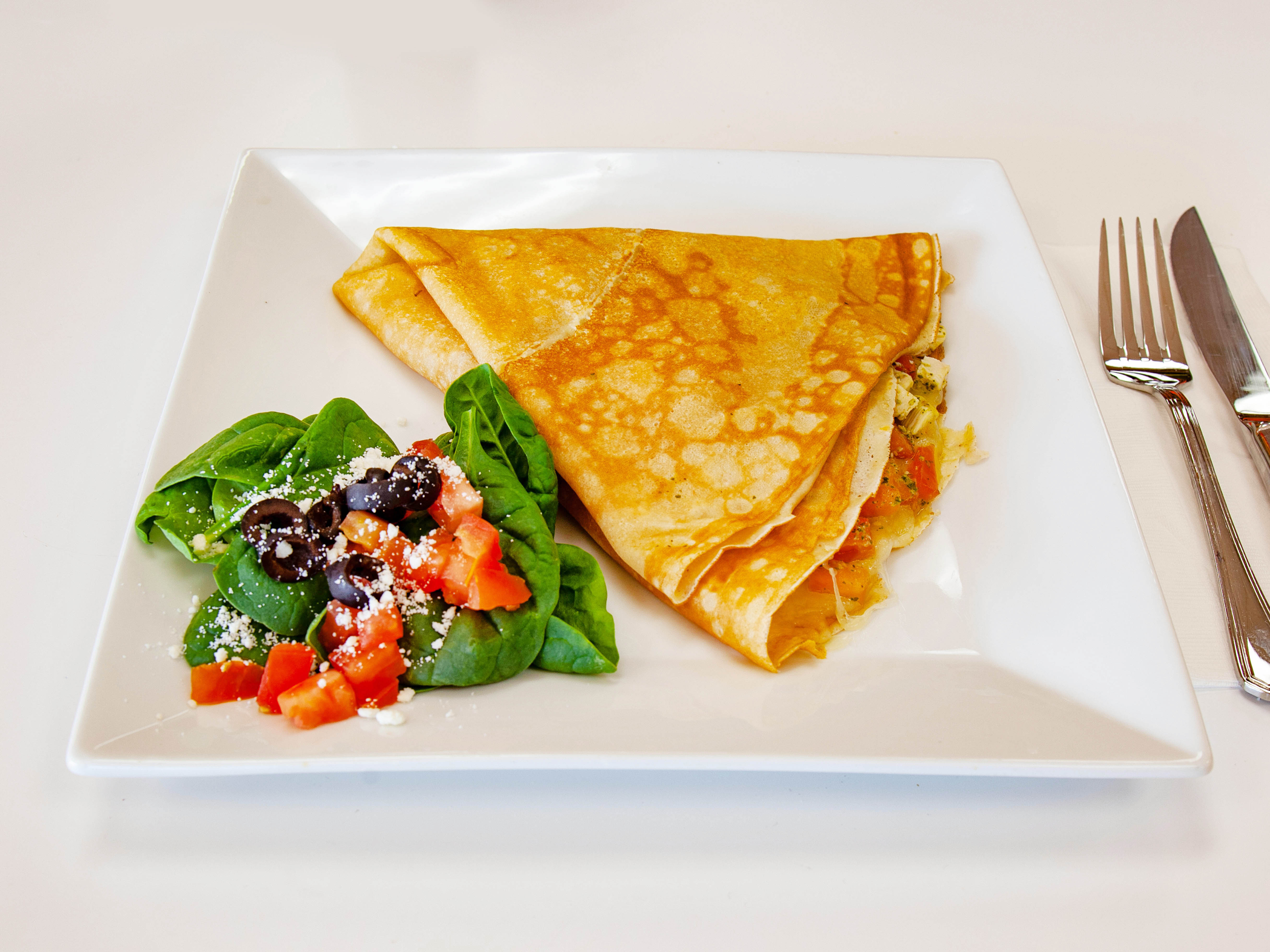 Order Grilled Chicken Crepe food online from Crepe Heaven store, Lawndale on bringmethat.com
