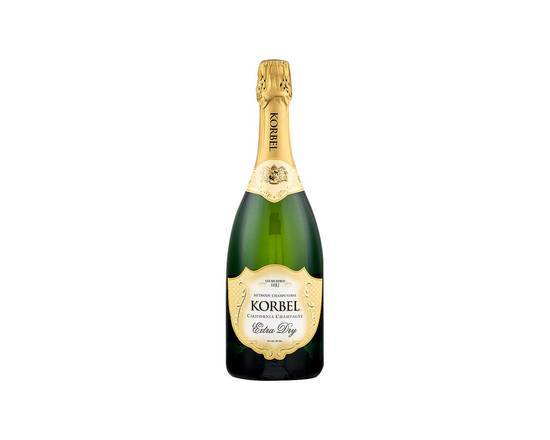 Order Korbel Extra Dry California Champagne 750ml | 12% abv food online from Pink Dot store, Lemon Grove on bringmethat.com