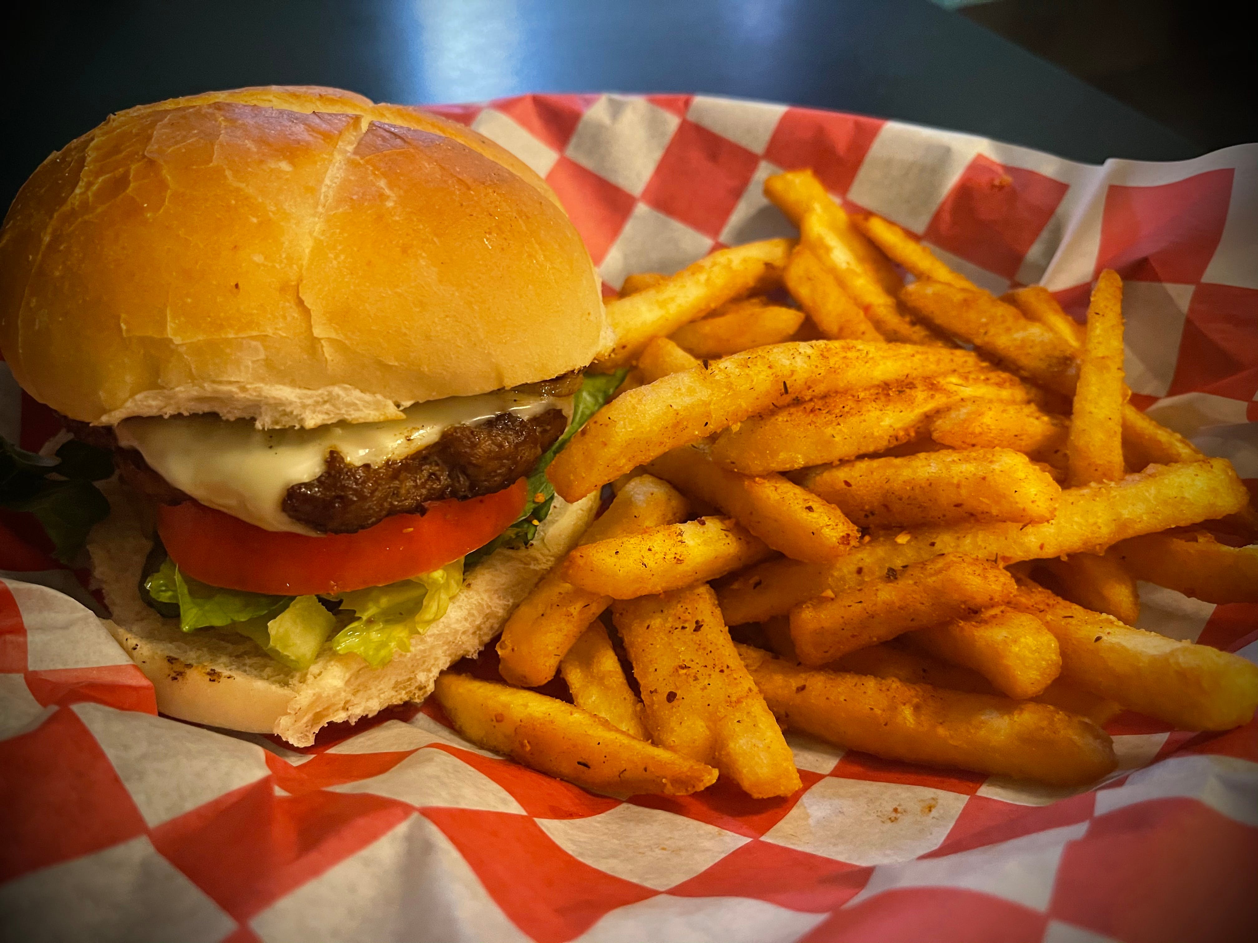 Order Cheese Burger - 1/4 lb. food online from Pizza Perfect On Main store, Hillsville on bringmethat.com