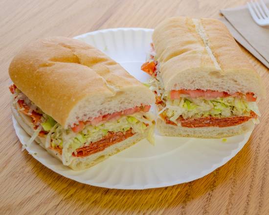 Order 4. Pepperoni & Cheese 8" Half Sub food online from Tastee Sub Shop store, Franklin Park on bringmethat.com