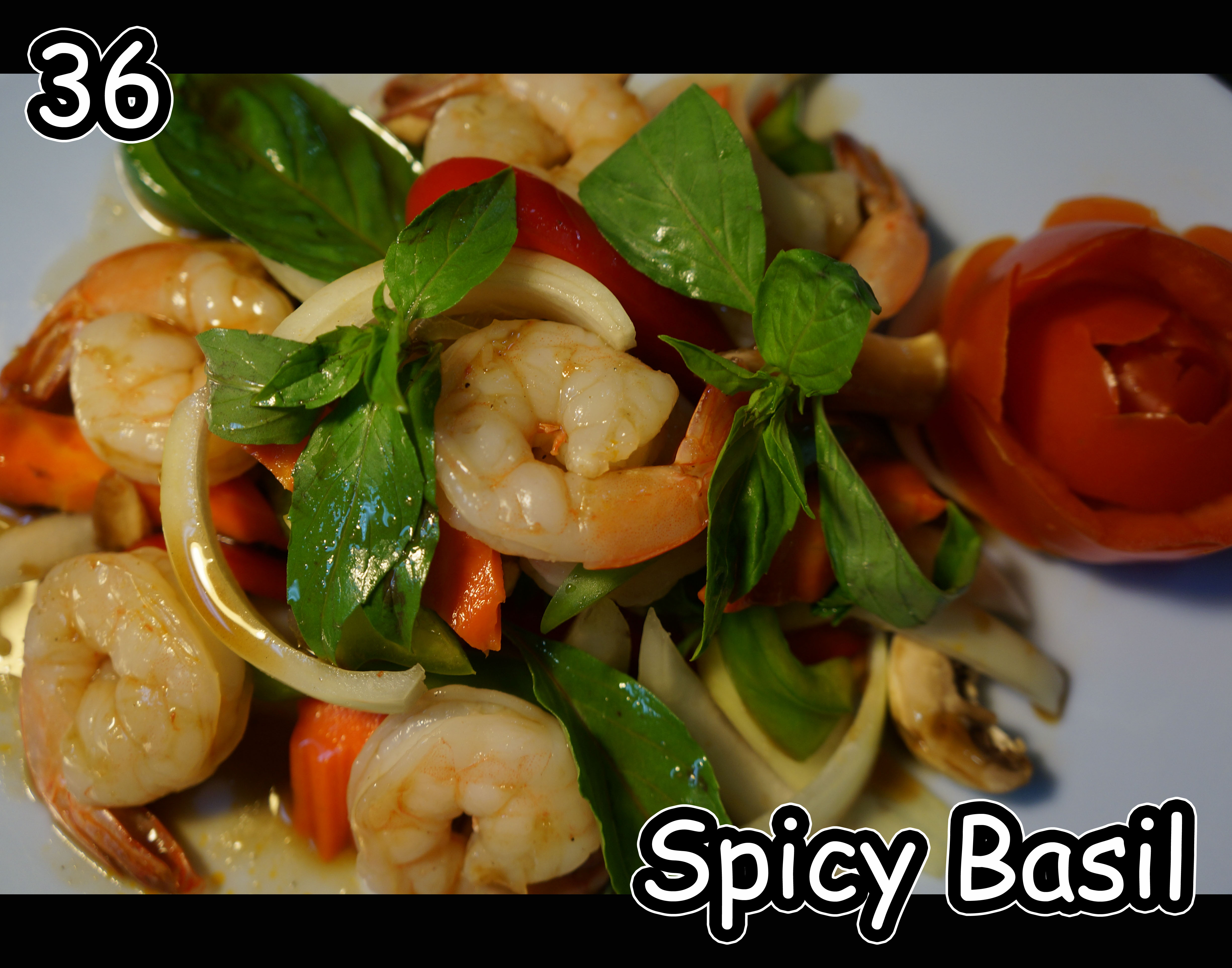 Order 60. Spicy Basil food online from Somboon Thai Food store, Santa Ana on bringmethat.com