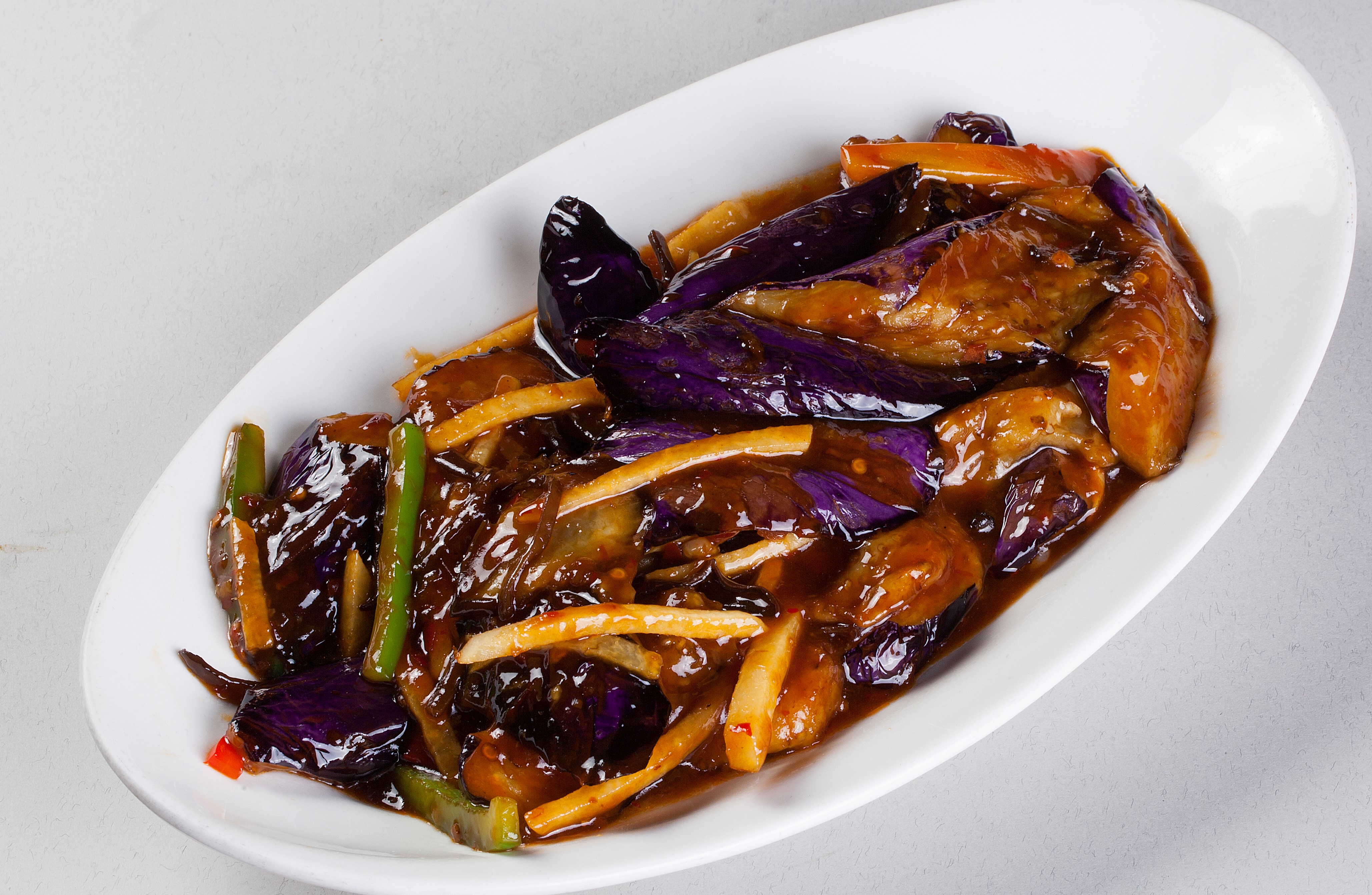Order Szechwan Eggplant food online from Canaan Restaurant Chinese Cuisine store, West Covina on bringmethat.com