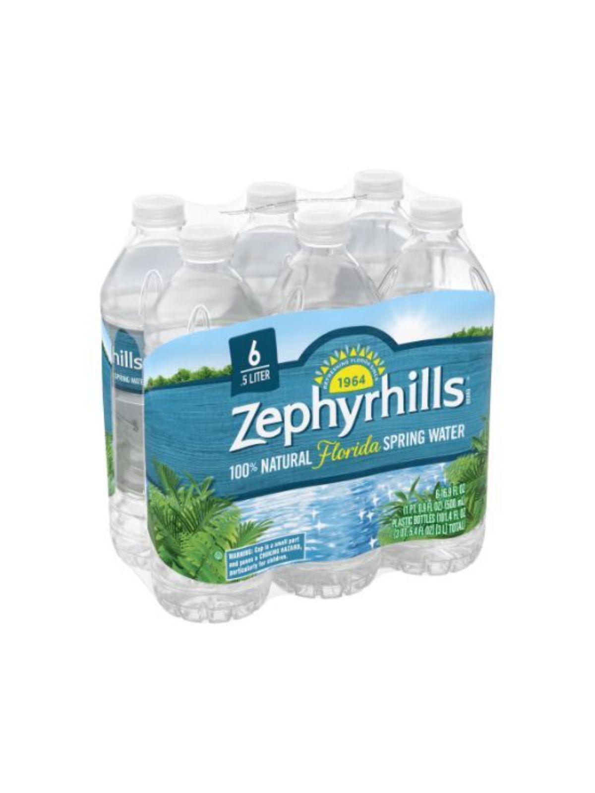 Order Zephryhills 100% Natural Spring Water (16 oz x 6-pack) food online from Stock-Up Mart store, Marietta on bringmethat.com
