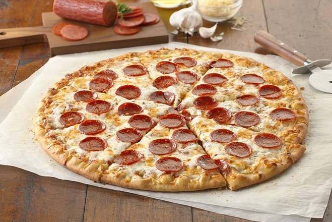 Order Express Pepperoni Pizza food online from Big Daddy Pizza store, Pleasant Grove on bringmethat.com