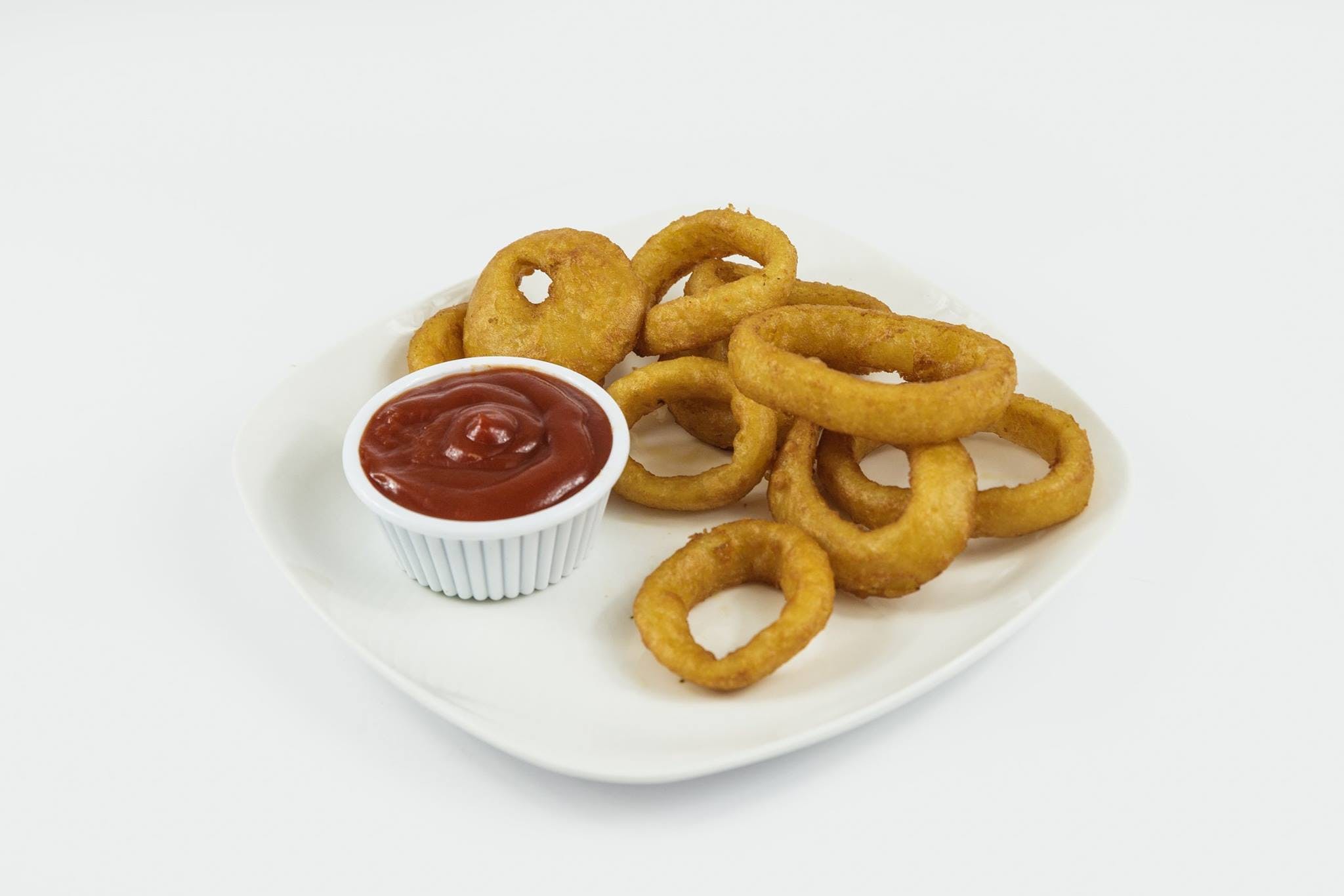 Order Beer Battered Onion Rings - Onion Appetizers food online from Uncle Joe's Pizza & Restaurant store, Warminster on bringmethat.com