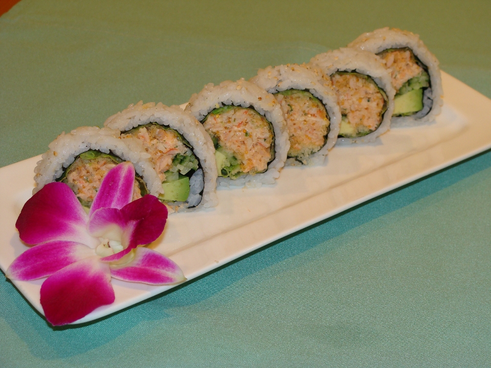 Order Salmon Monster Roll food online from Genki Ya Organic Sushi store, Boston on bringmethat.com