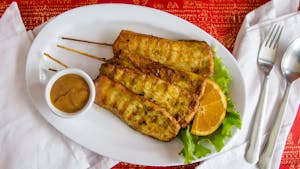 Order A1. Chicken Satay food online from 3 Sisters store, Ephrata on bringmethat.com